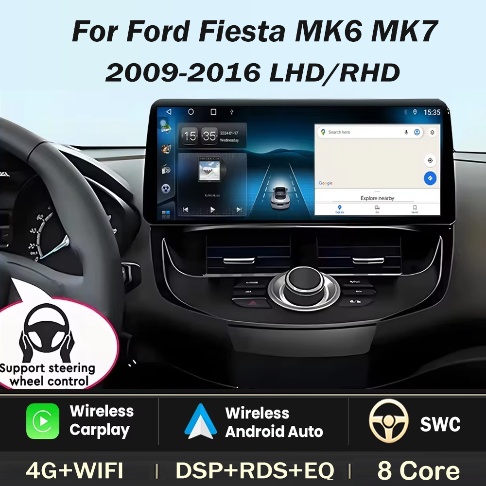 12.3 inch For Ford Fiesta MK6  - огляд і ціна Ddr5 8Gb