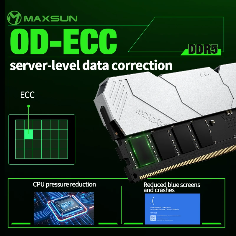 MAXSUN Heatsink Memoria RAM DD - огляд і ціна Ddr5 16Gb 6000Mhz