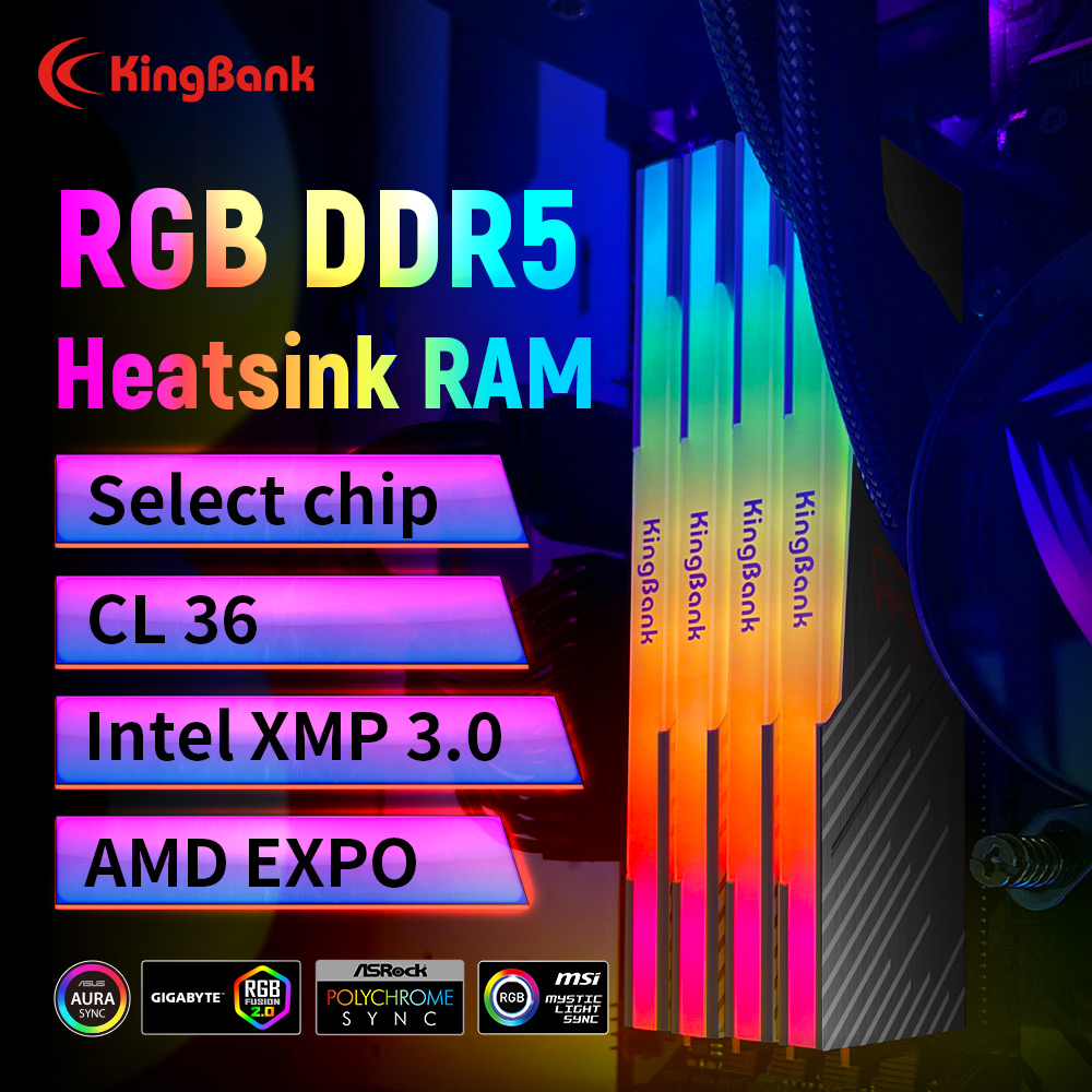 KingBank KRRB DDR5 RGB 16GB /1 - огляд і ціна Ddr5 16Gb 6000Mhz