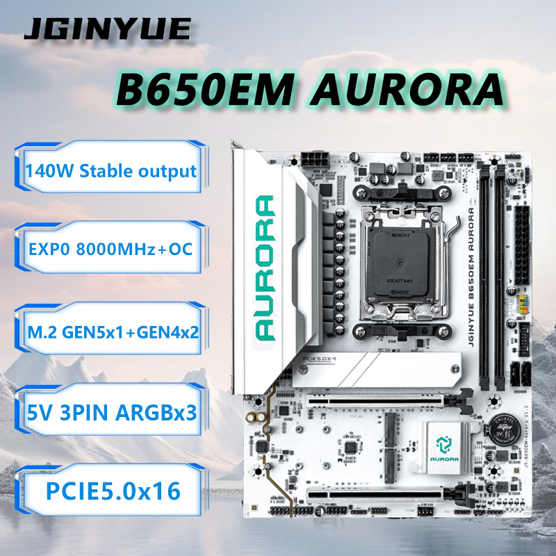 JGINYUE B650M AURORA New Mothe - огляд і ціна Ddr5 Rgb Ram